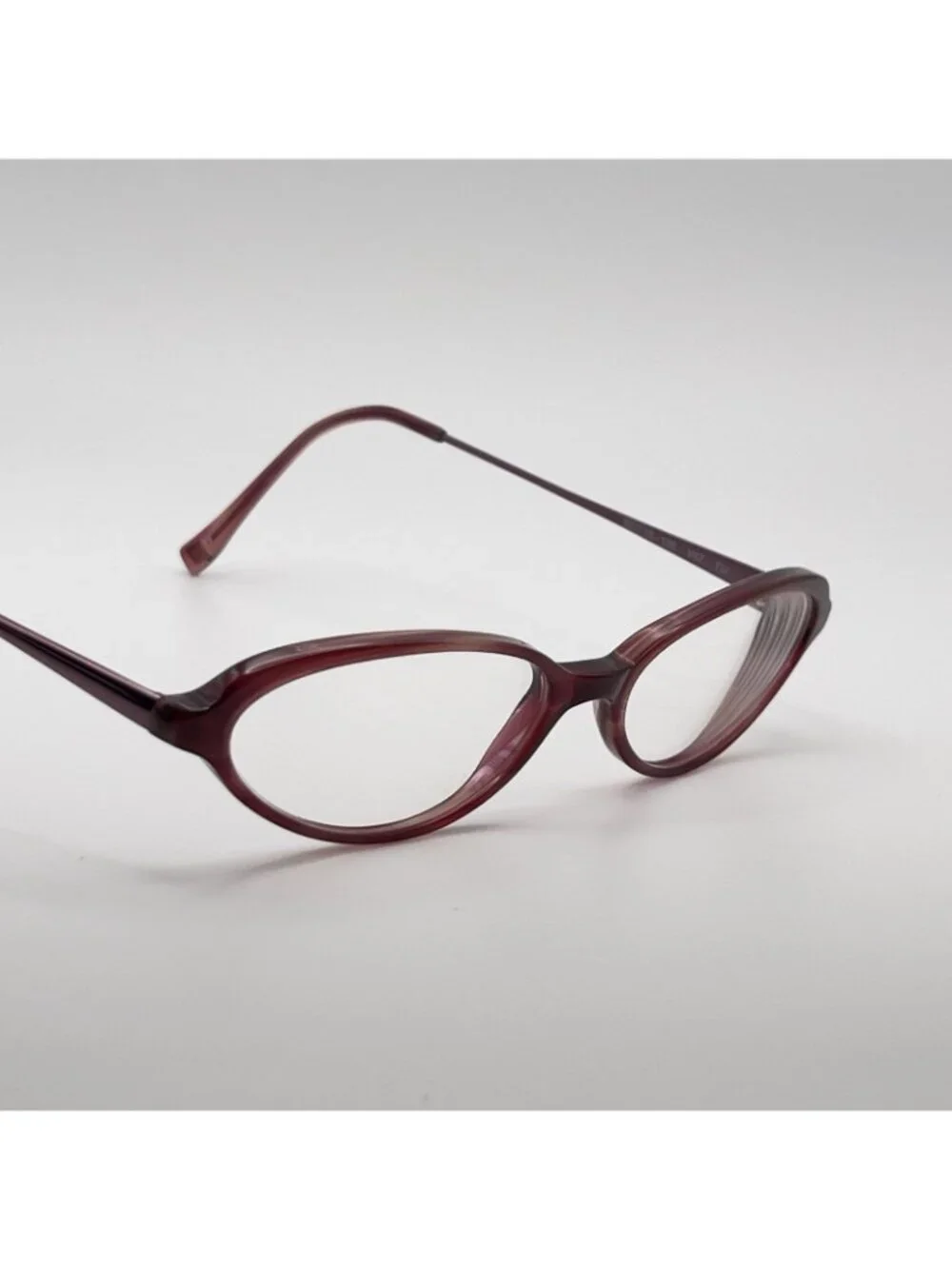 Vera Wang V47 FU Eyeglass Frames Women's Full Oval Pink Mauve 52-15-135 Italy
